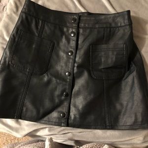 Leather skirt